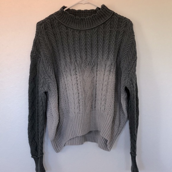 Anthropologie Marci Dip-Dyed Cable Knit Sweater - Picture 5 of 5